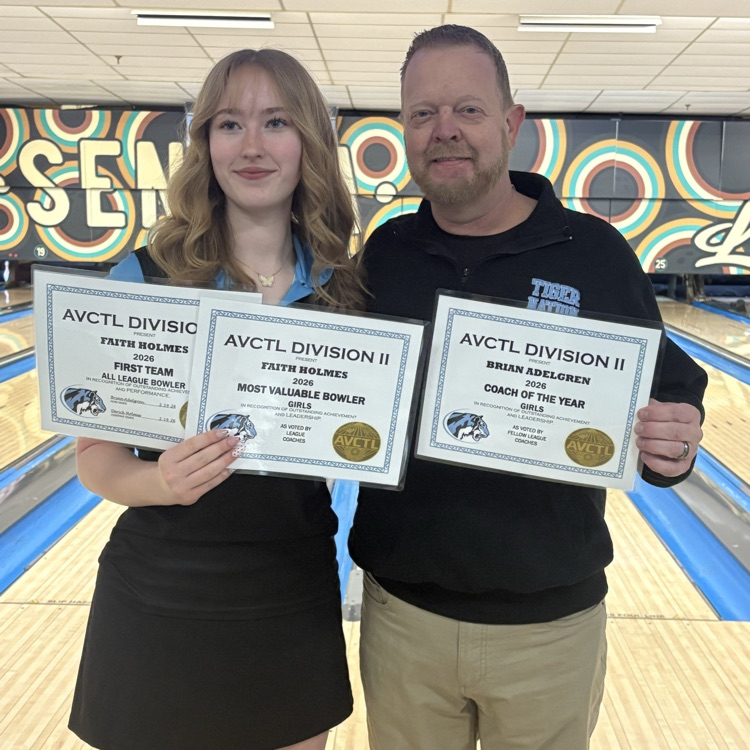 AVCTL Coach of the year and bowler of the year! Congratulations BA and Faith Holmes. 