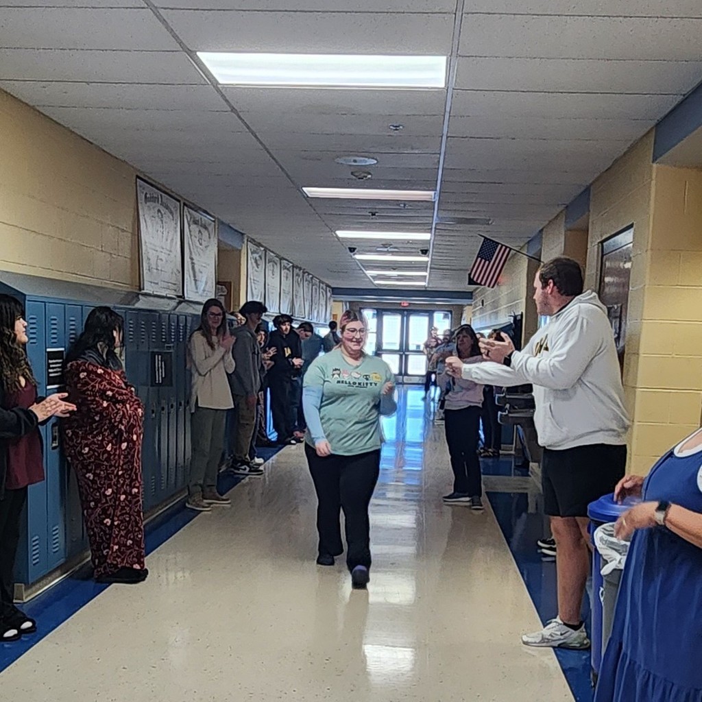 walking down the hall