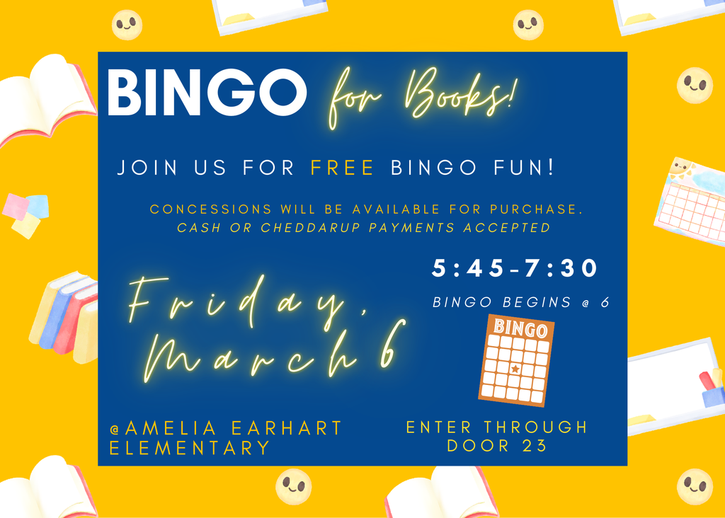 2026 Bingo for Books Flyer