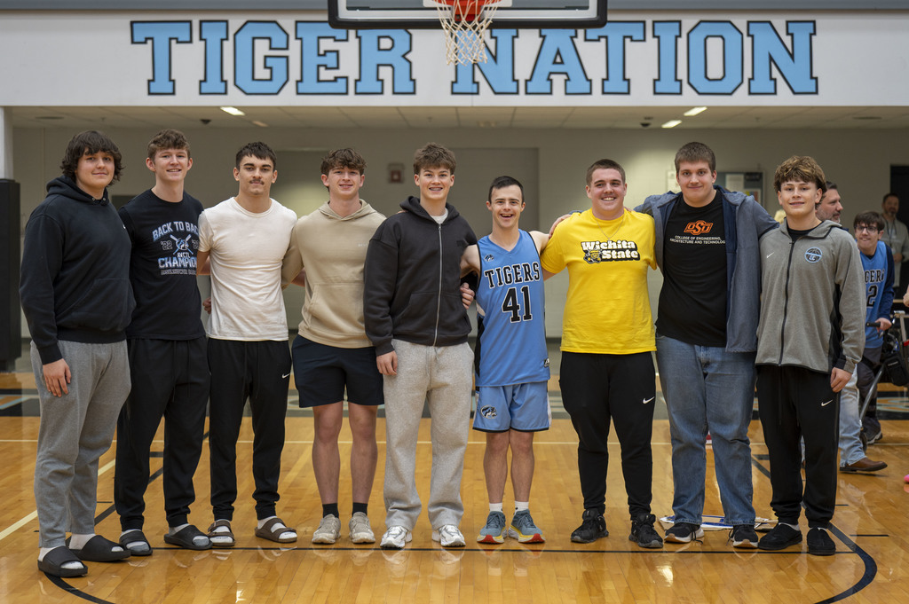 James Rohleder, alongside several EHS student peers...his friends