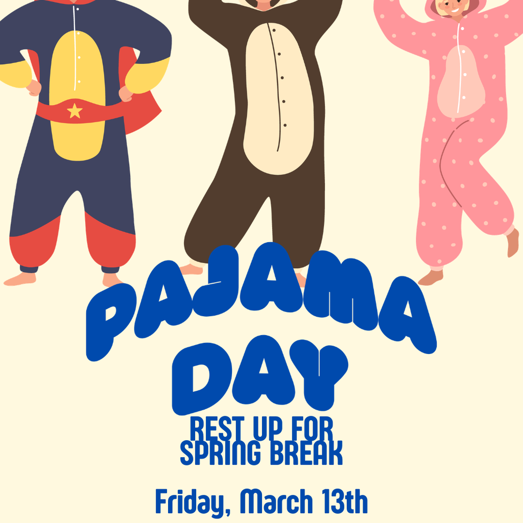 Apollo Elementary Pajama Day, Friday March 13th 2026