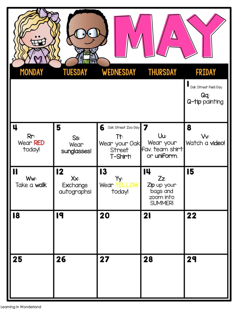 April May Color Countdown