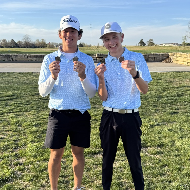 Tiger JV Golf won yesterday and Kaden Bailey took 1st with an 83 and Tate Basham took 3rd with an 85!