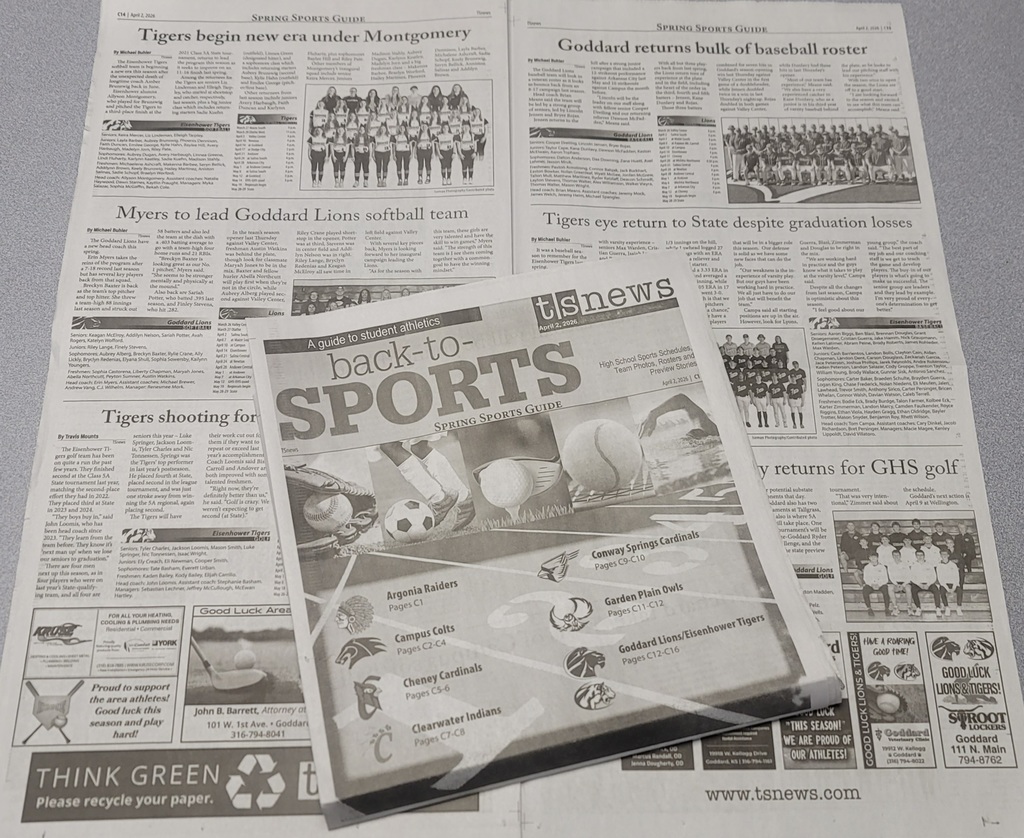 Times-Sentinel Newspaper - 2026 Spring Sports Guide