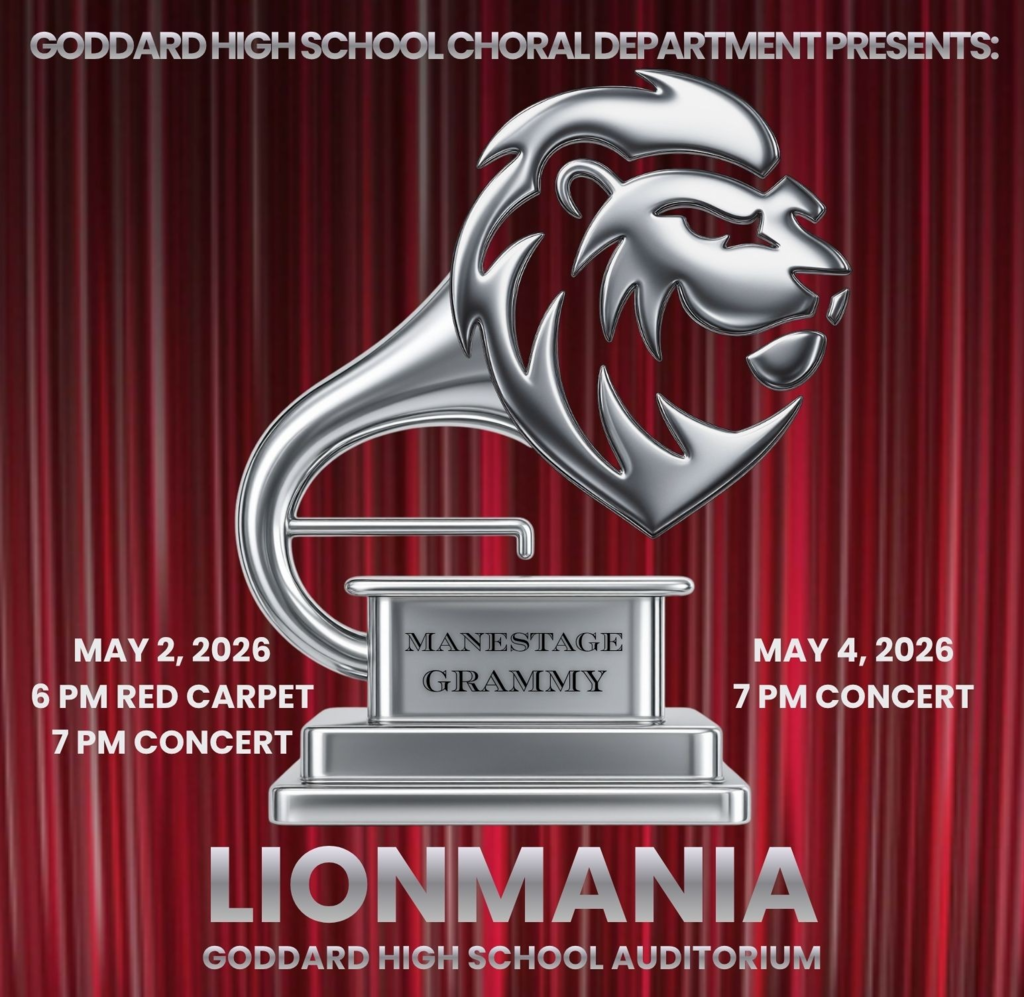 GHS Choral Dept. presents LIONMANIA! May 2, 6 PM Red Carpet, 7 PM Concert, May 4, 7 PM Concert, GHS Auditorium
