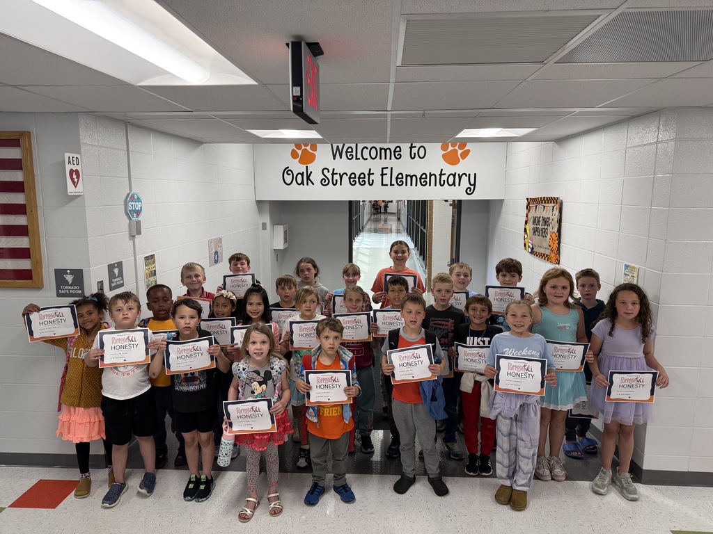 These kiddos were selected as February Students' of the Month for Honesty.  They were truthful in what they said and did.