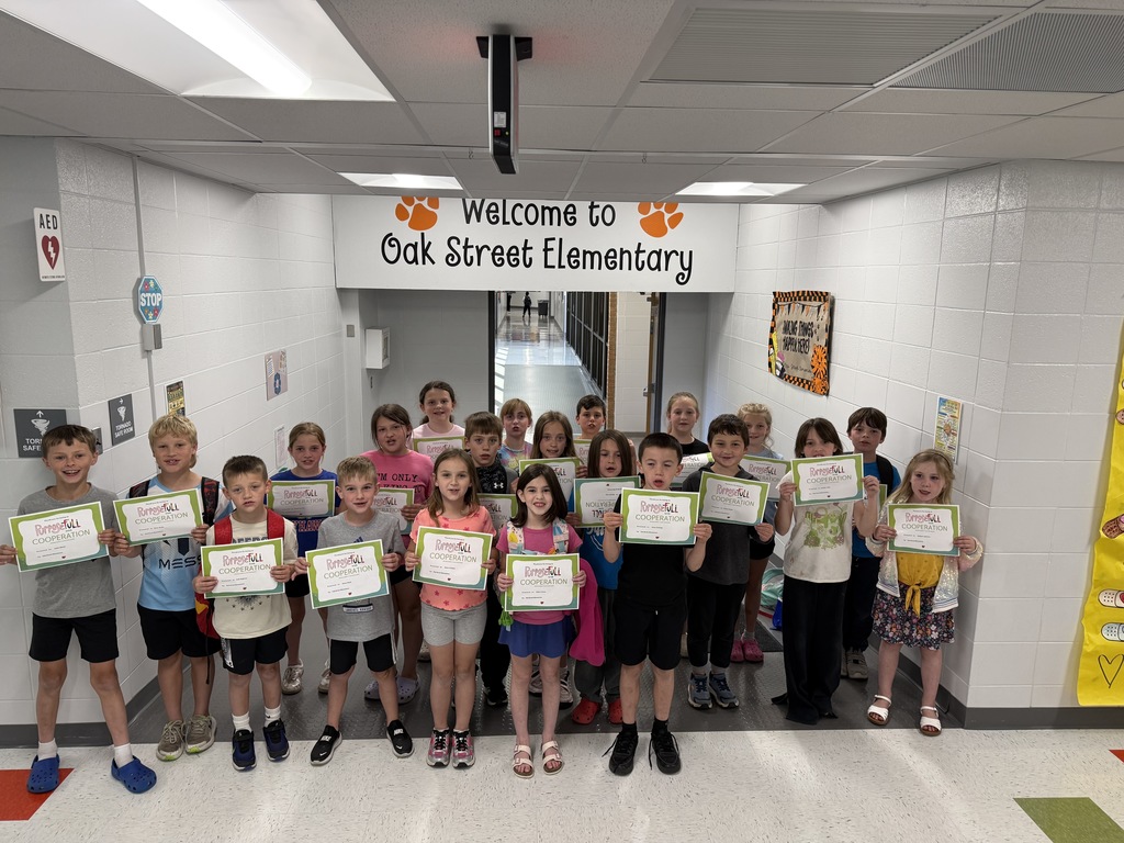 These kiddos were selected as March Student's of the Month. They were recognized for cooperation. They worked together to reach shared goals. Way to show those Tiger Traits!! Congratulations!!
