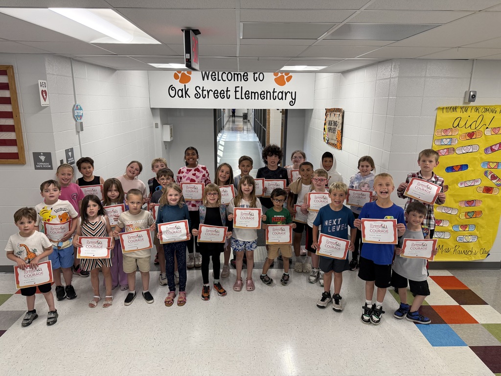 These kiddos were selected as April Students of the Month. They were recognized for Courage. They chose what was helpful, right and kind even when it was hard or scary. Way to show those Tiger Traits!! Congratulations!!