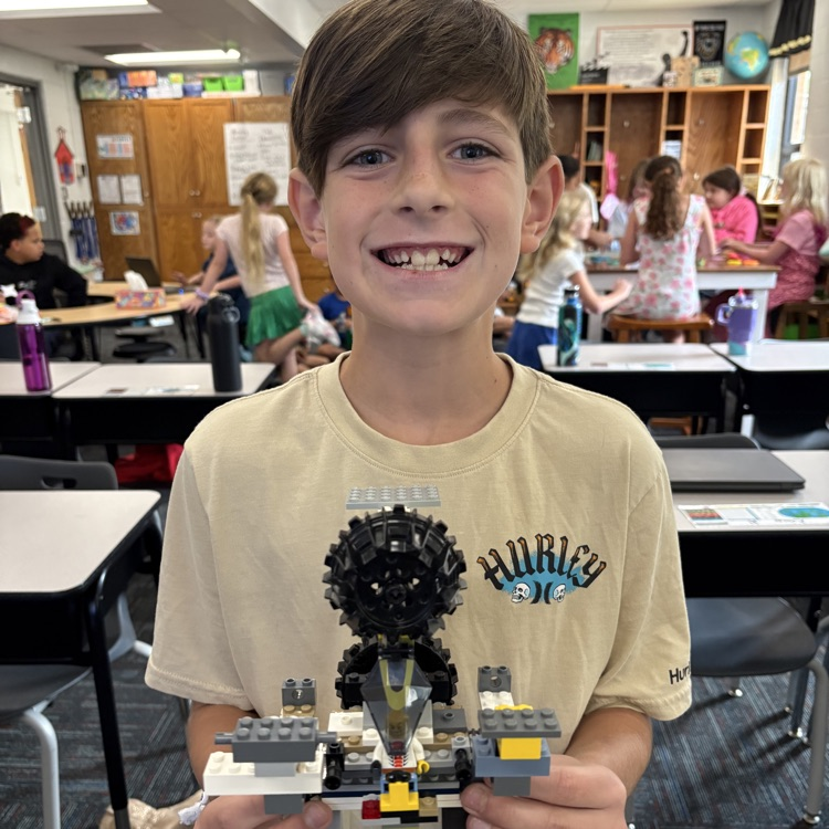 These boys from Condray’s class made some great Lego creations since they had so much indoor recess!