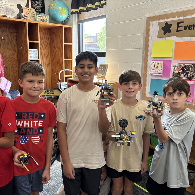 These boys from Condray’s class made some great Lego creations since they had so much indoor recess!