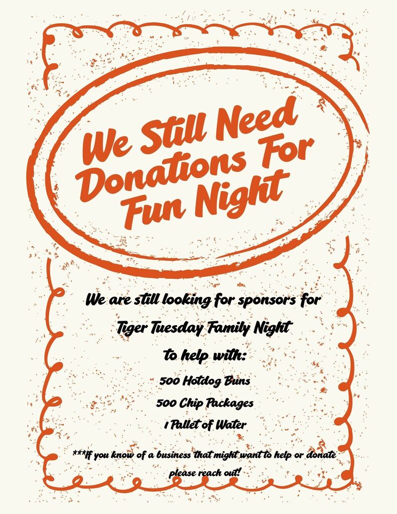 We still need donations for fun night