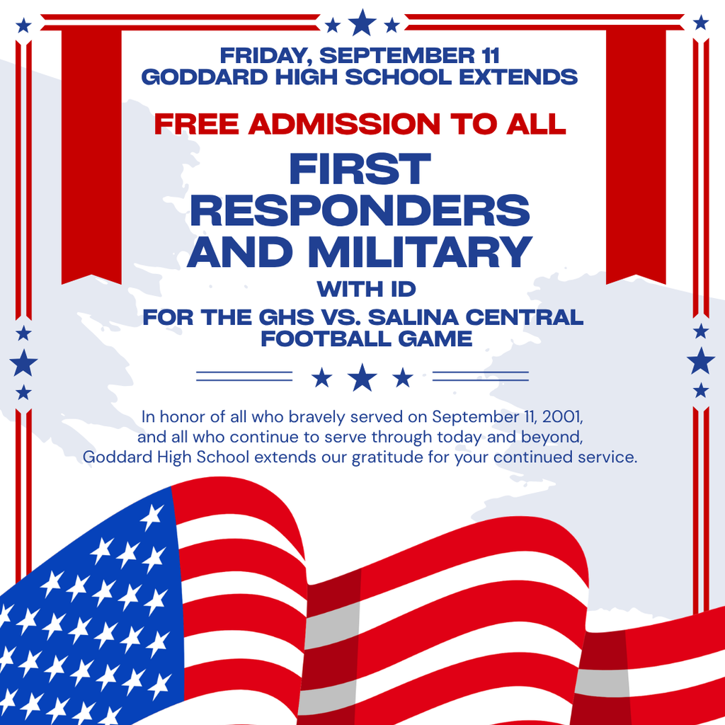 Free Admission to GHS Football Game, 9/11