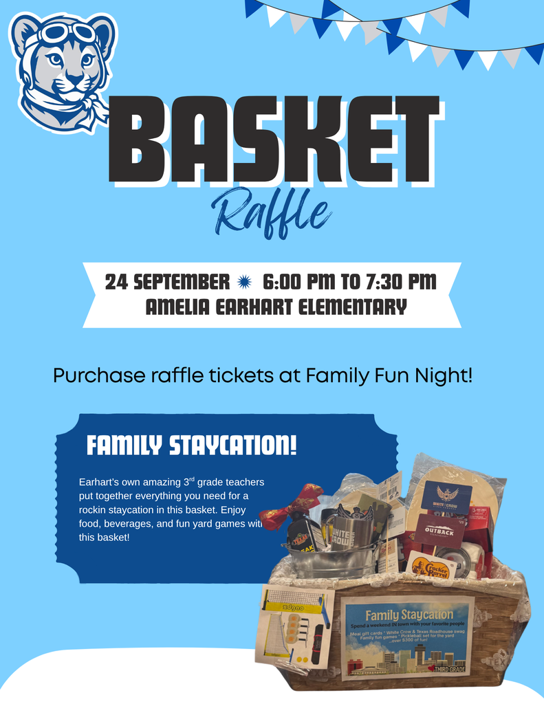 Raffle Baskets for Earhart