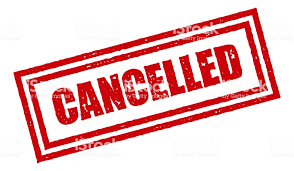 background:  white with red frame around text;  text:  red cancelled