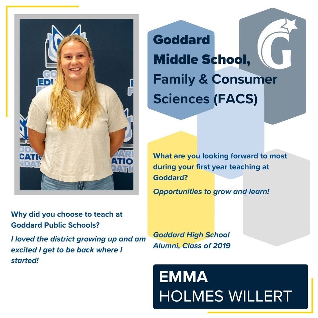 New Middle School staff graphic