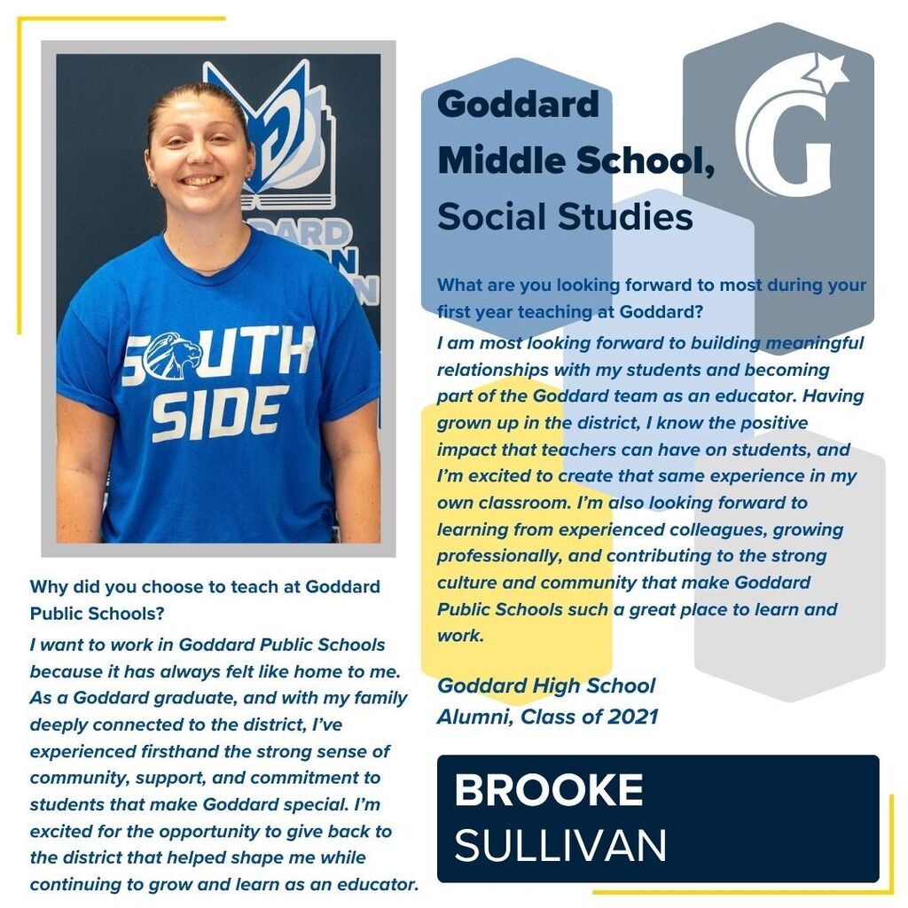 New Middle School staff graphic