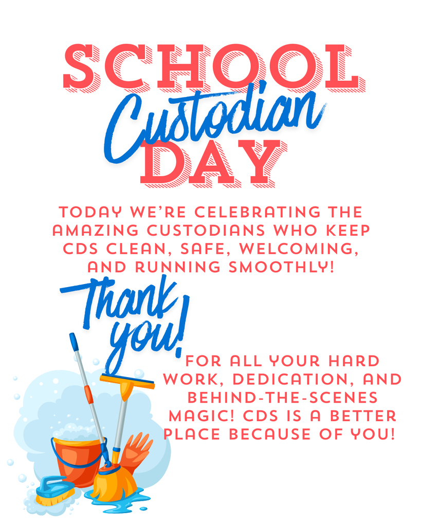 Thank you for all your hard work, dedication, and behind-the-scenes magic! CDS is a better place because of you!