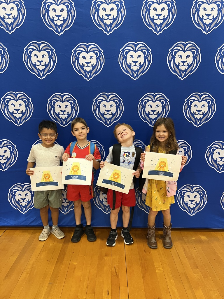 Kindergarten Responsibility Award Winners