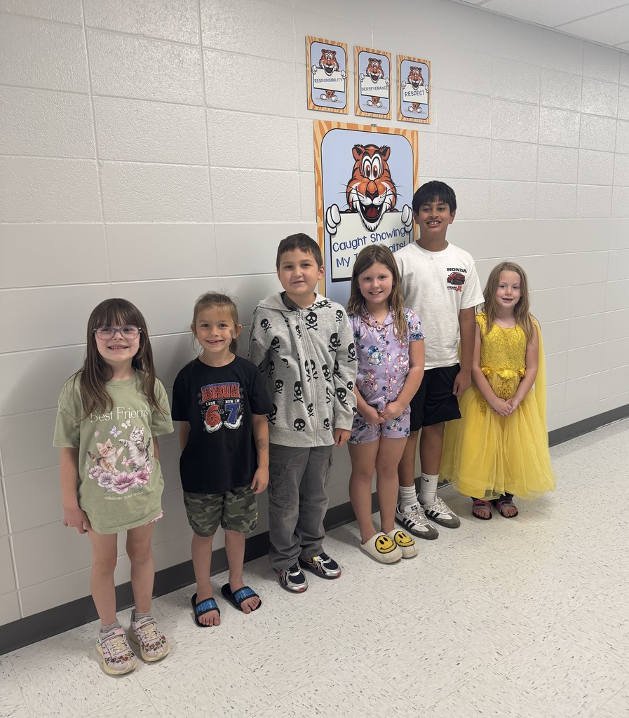 Happy Friday!  We had a full box of tiger tickets to draw from, and this excited group was chosen as our winners.  We are so appreciative of all tiger traits shown this week.  Super proud of every student with a ticket in the drawing box.  We hope to see you all at the Fall Festival this weekend!