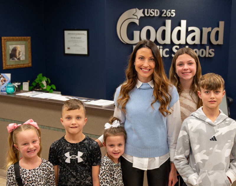 Lindsay White alongside her family