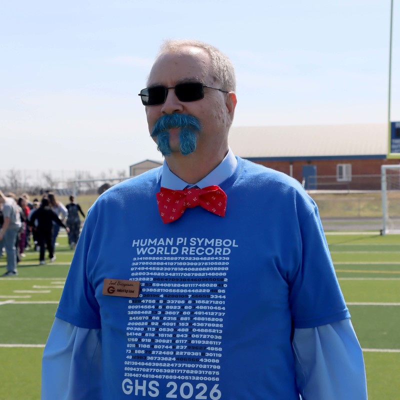 Joel Burgeson, GHS Math Teacher and Math Club sponsor coordinated the record breaking effort.