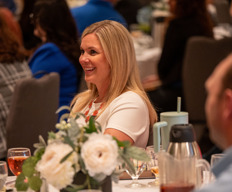 Whelan at recognition dinner