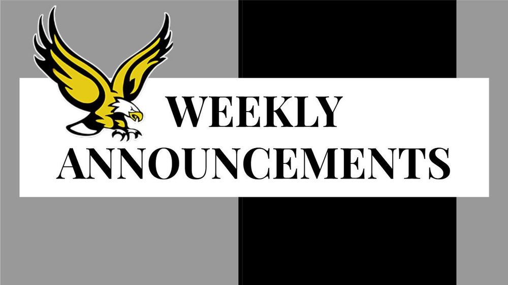 Weekly Announcements