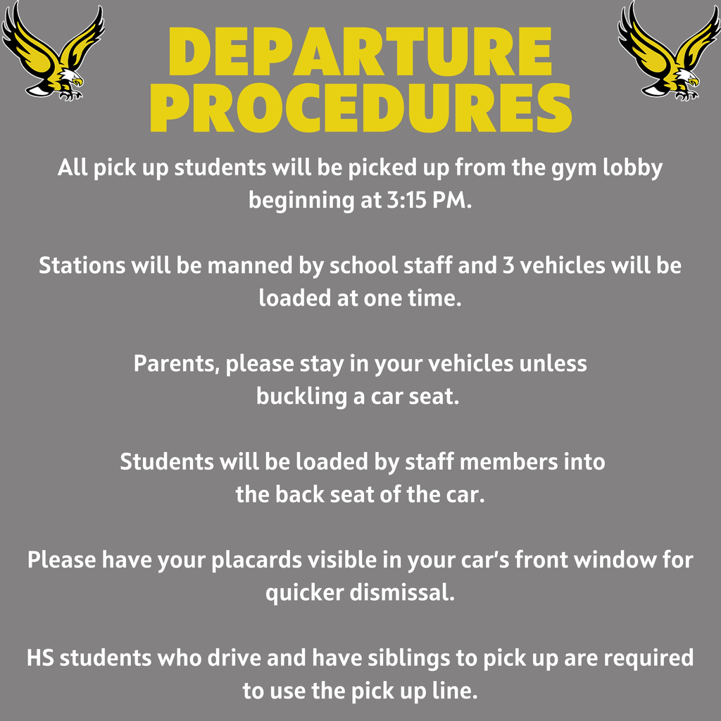 Student Arrival/ Departure Procedures
