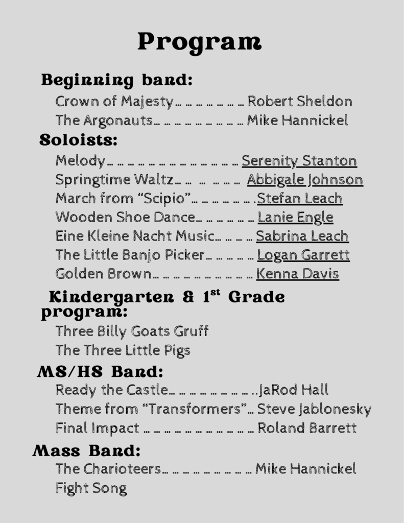program