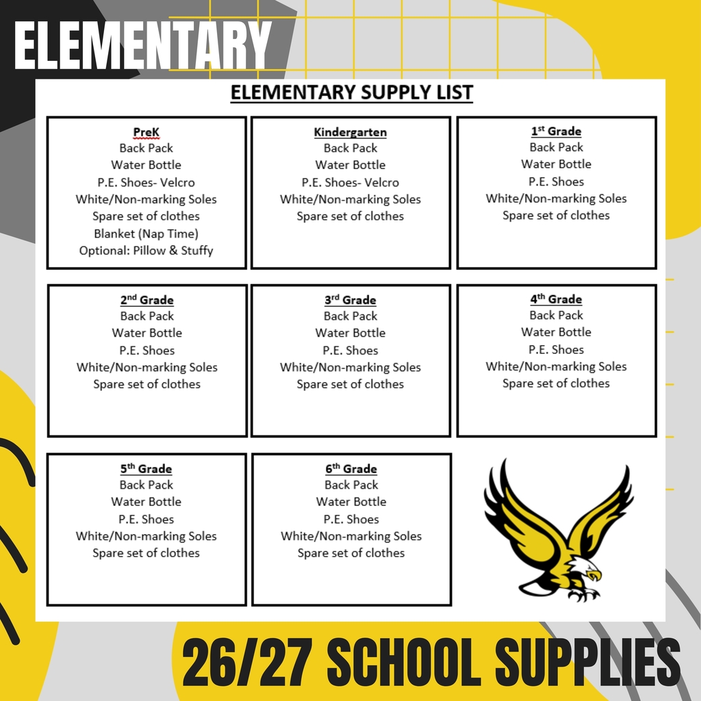 Elementary School Supplies