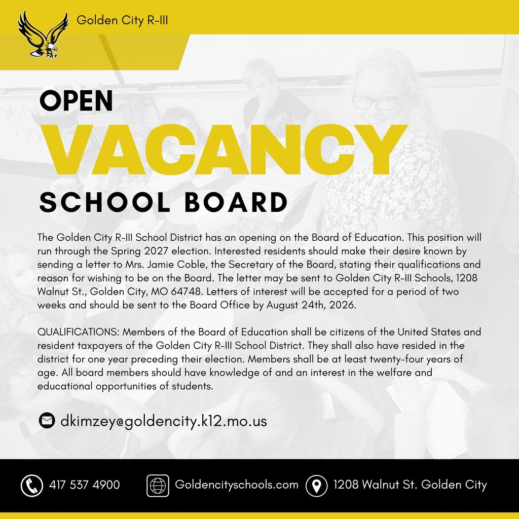 School Board Open Vacancy