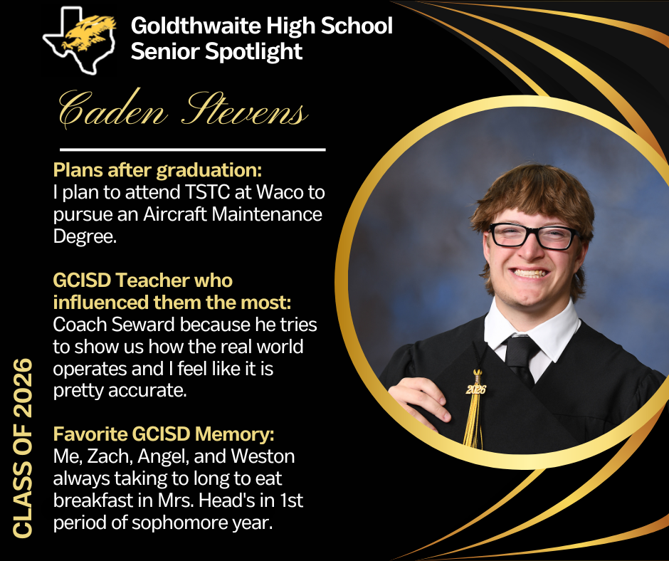 Senior Caden Stevens