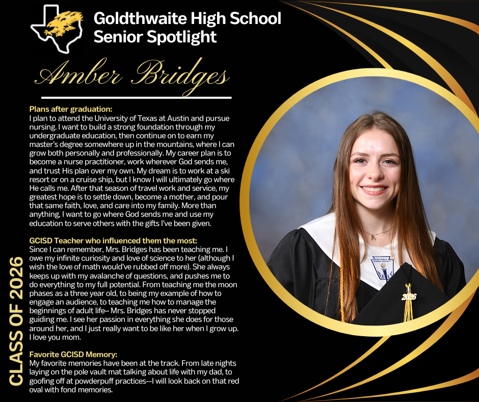 Senior Amber Bridges