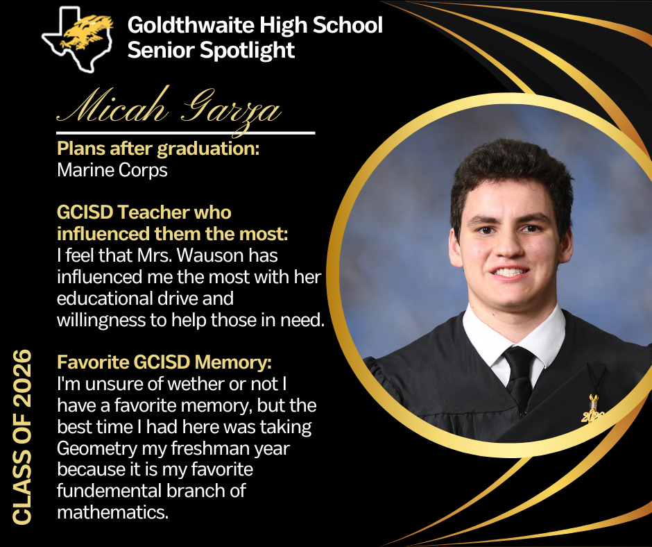 Senior Micah Garza