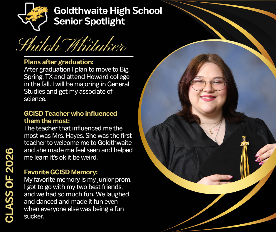 Senior Shiloh Whitaker