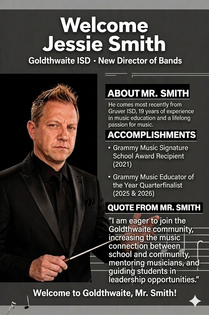 New Director of Bands, Jessie Smith