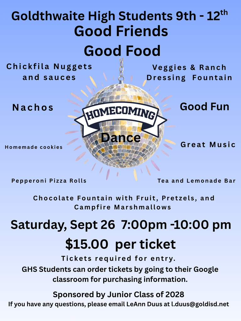 GHS Homecoming Dance Flyer