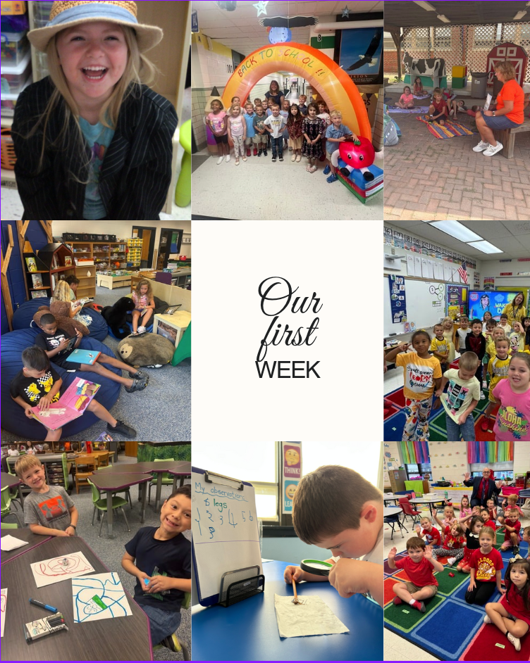 Pictures of our first week of school