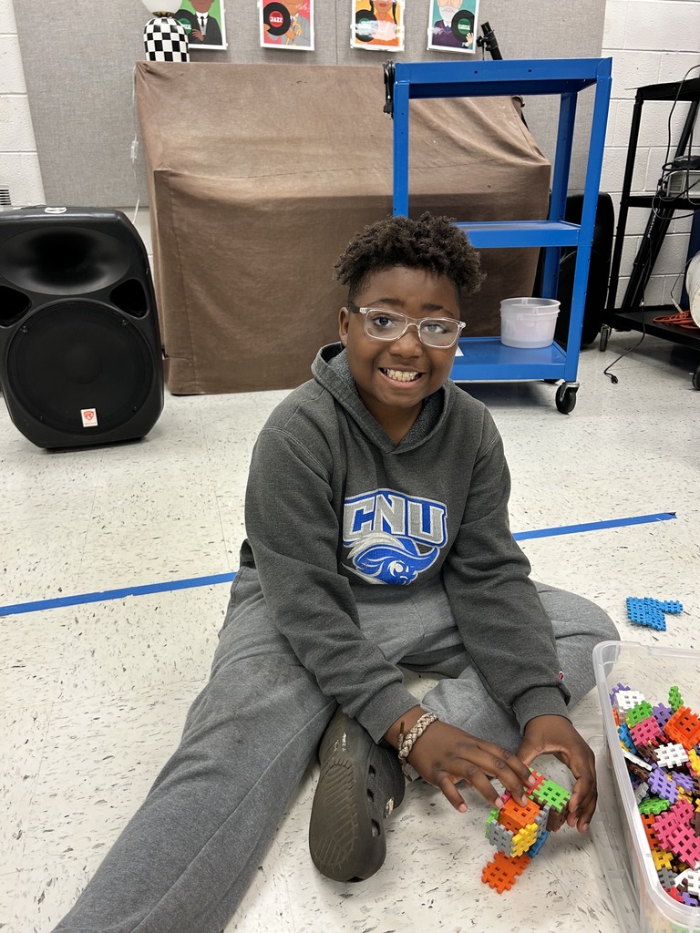 Student working at a math station