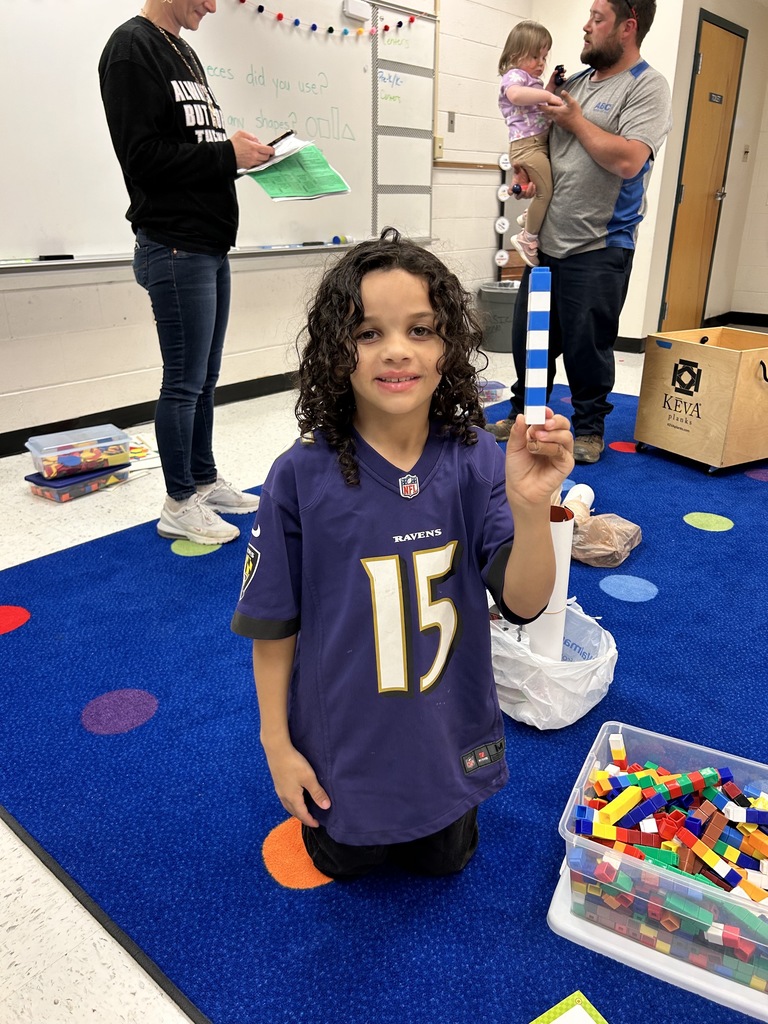 Student working at a math station