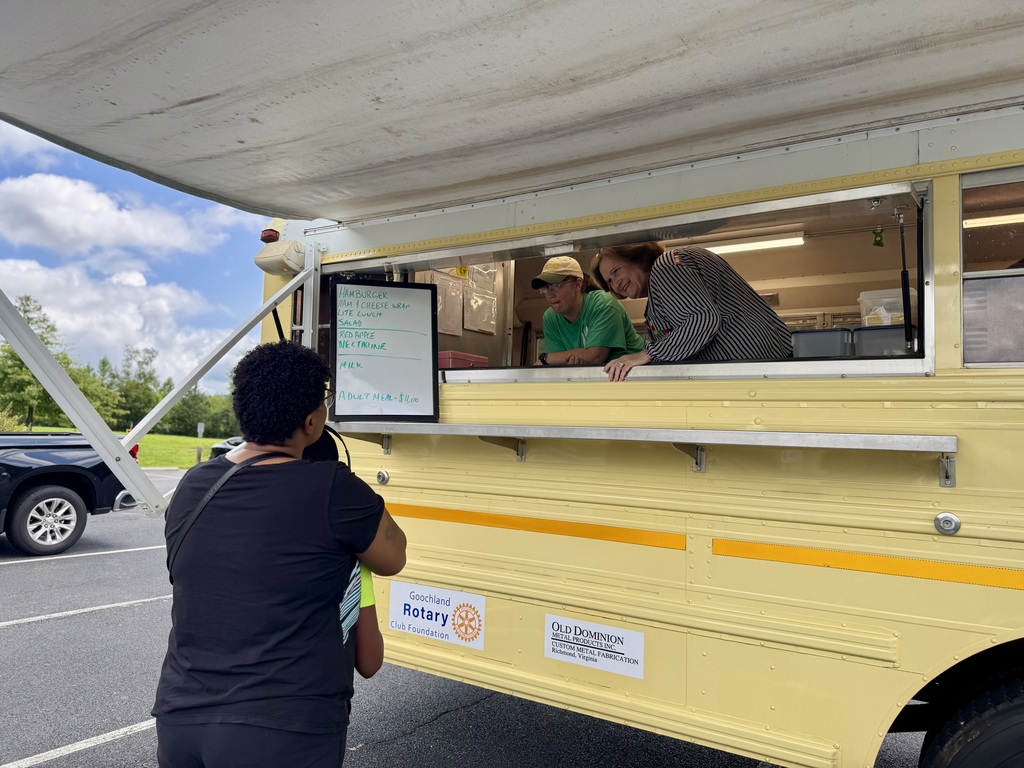 Family ordering at the Sunshine Food Bus