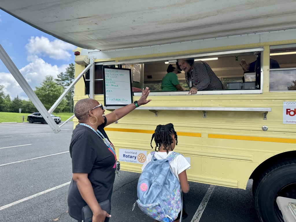 Family ordering at the Sunshine Food Bus