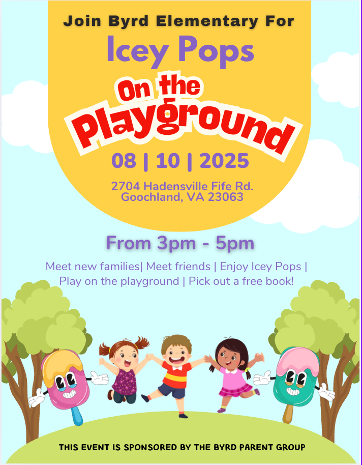 Icey pops on the playground flyer