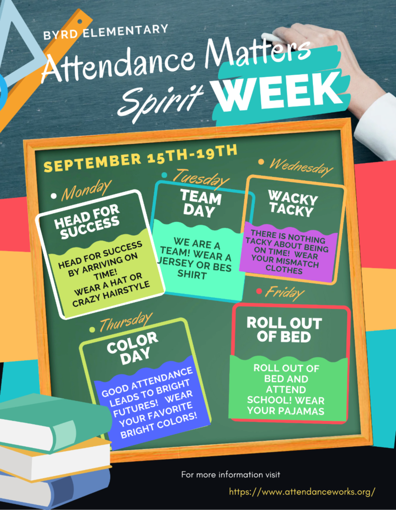Attendance matters spirit week