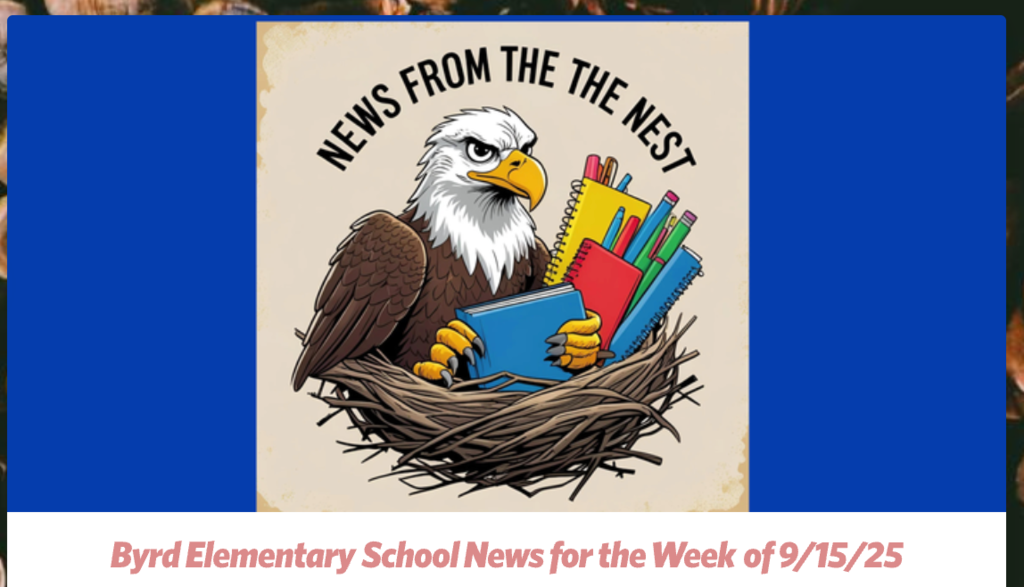 News from the Nest for the Week of 9/15/25