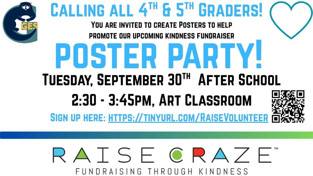 Raise Craze Fundraiser Poster Party Invite Signup (1)