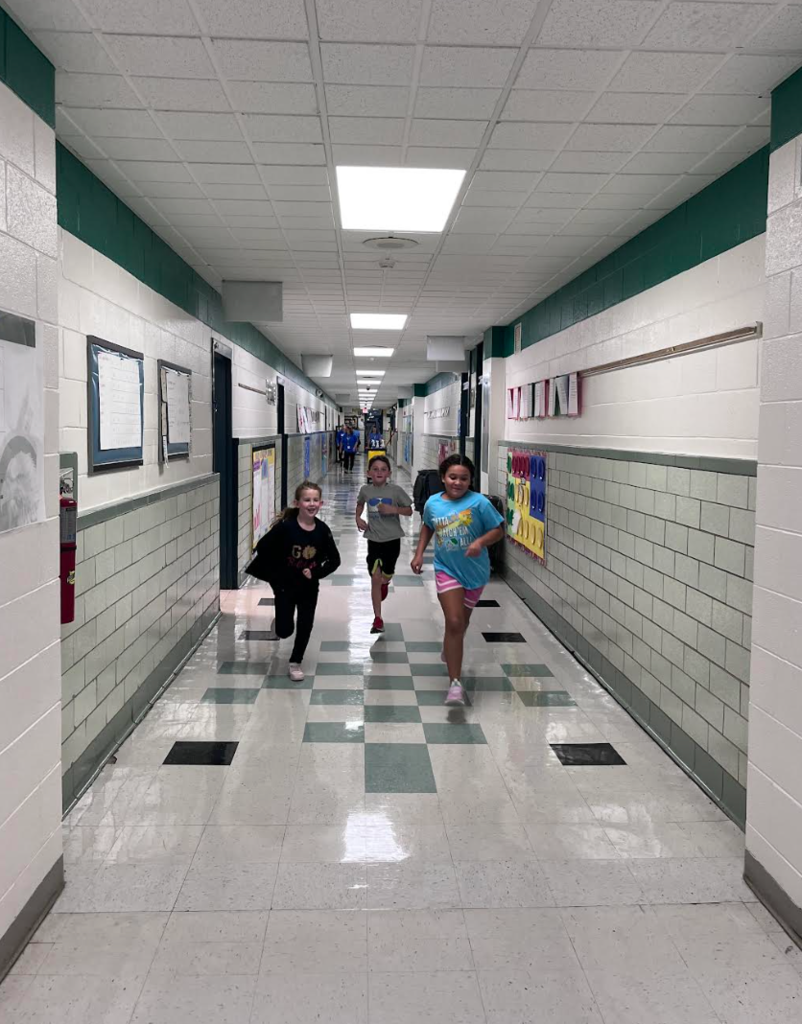 It is fun to run in school!