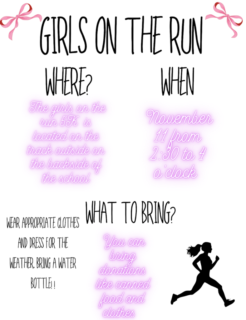 Girls on the Run 5k flyer