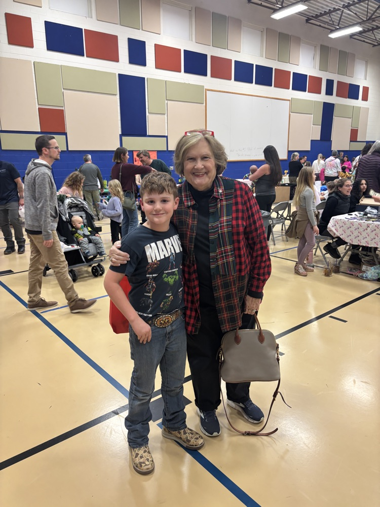 Thank you to school board member, Ellen Robinson, for coming!