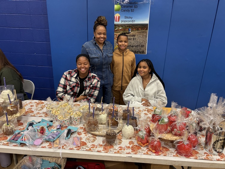 The candy apples were a hot item!